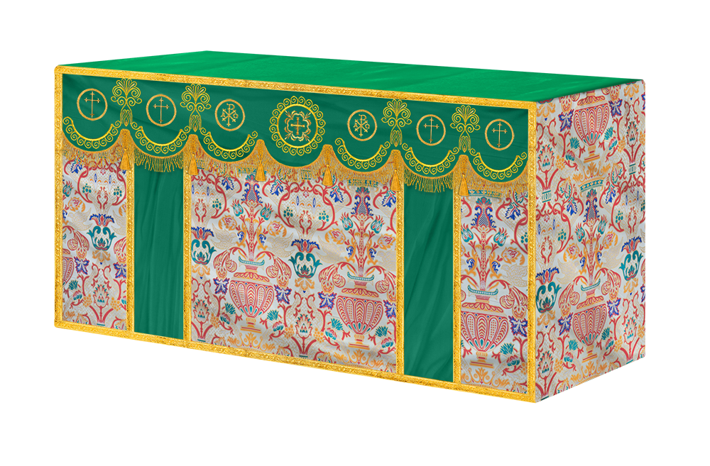 Coronation Tapestry Church Altar Cloth with Trims