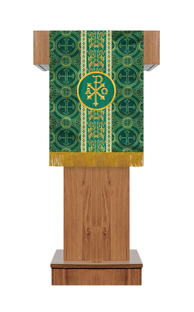 Altar Cloth with Liturgical Motif and Trims