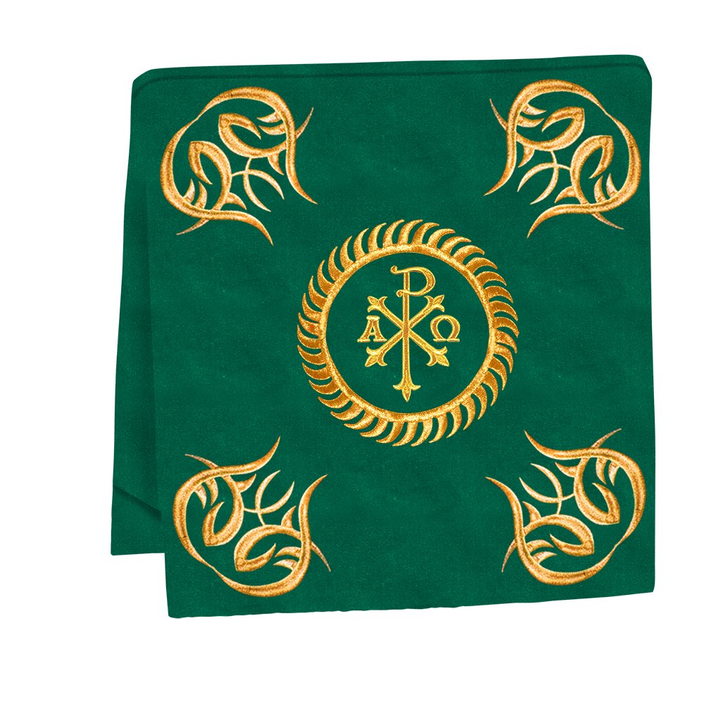 Ornate mass Set with Embroidered trims and motif