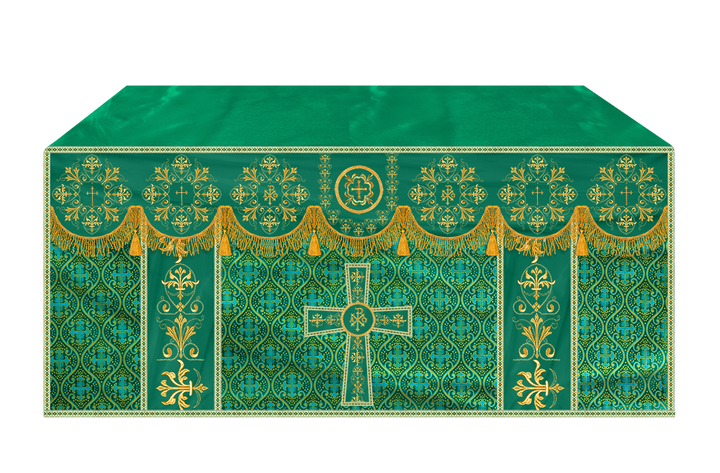Altar Cloth with Spiritual Motif and Trims