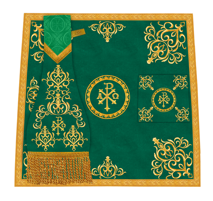 Embroidered Mass Set with Liturgical Motif