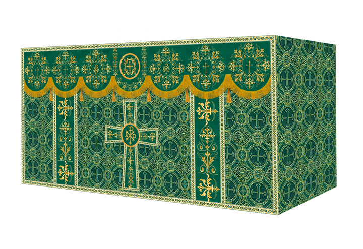 Altar Cloth with Spiritual Motif and Trims