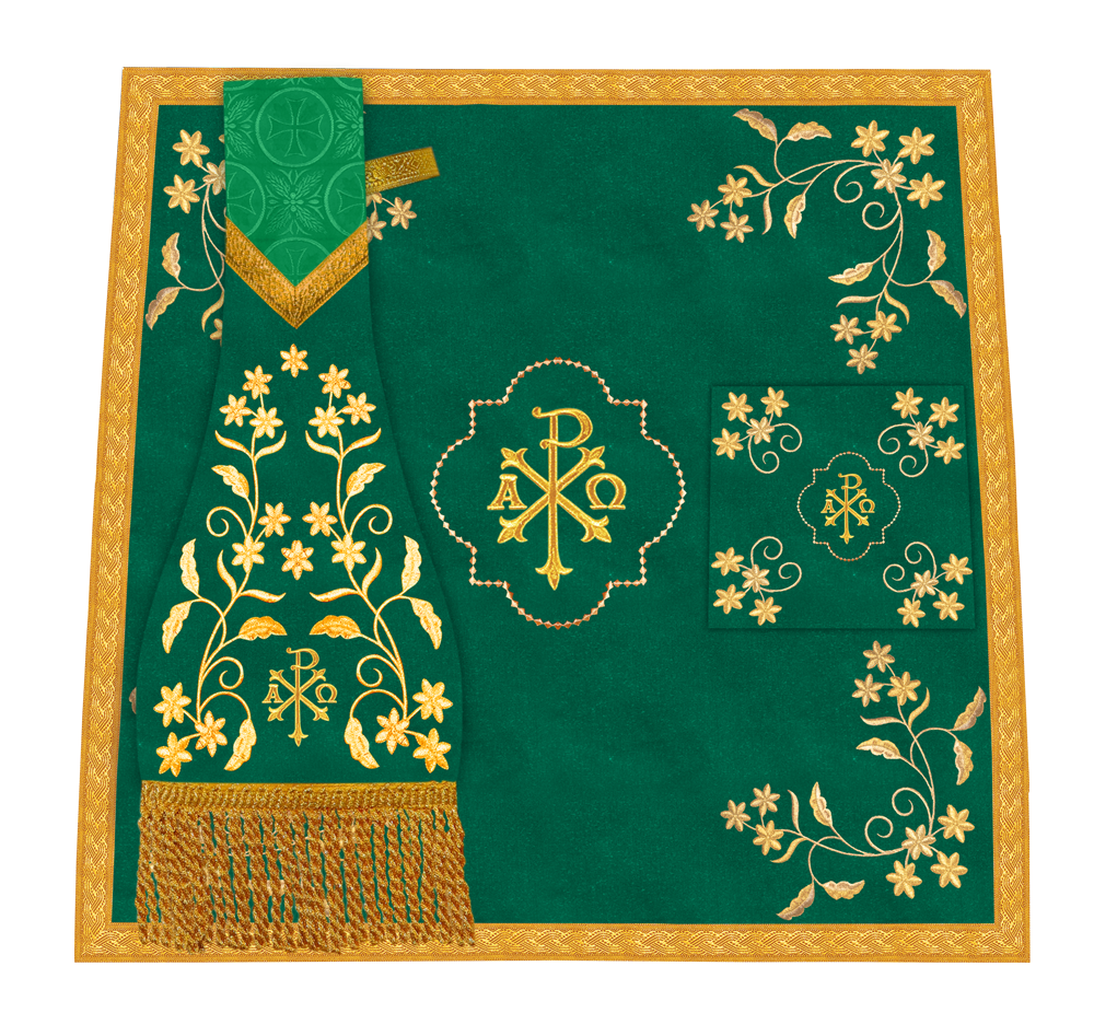Altar Cloth with Fine Embroidery and Spiritual Motif