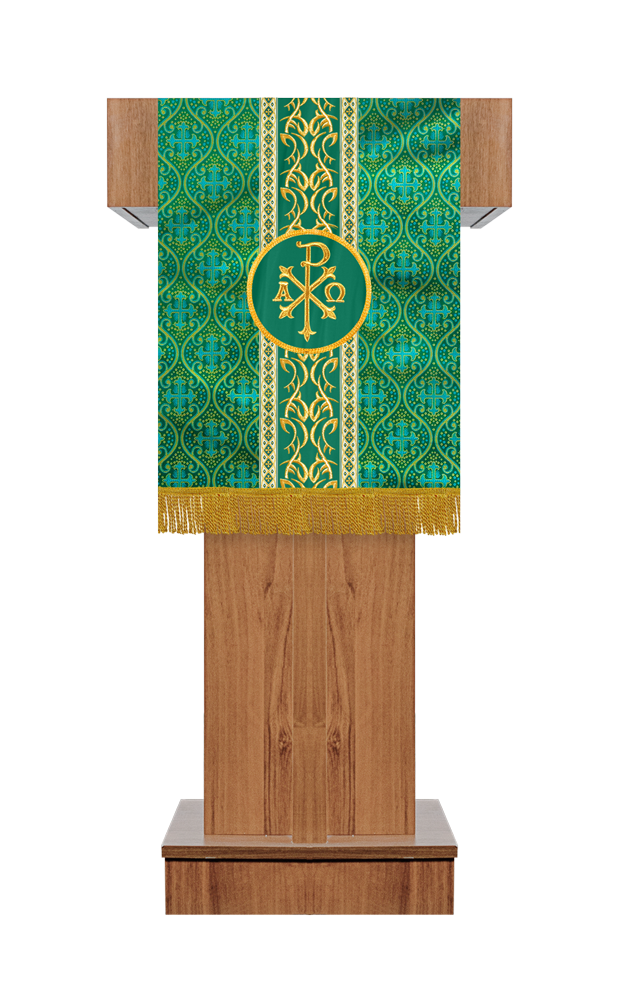 Pulpit/Lectern with Embroidery Motif and Orphrey