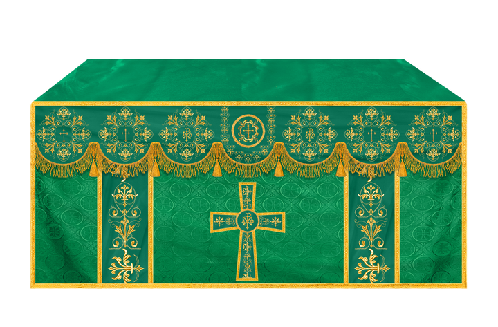 Exquisite Altar Cloth with Intricate Embroidery