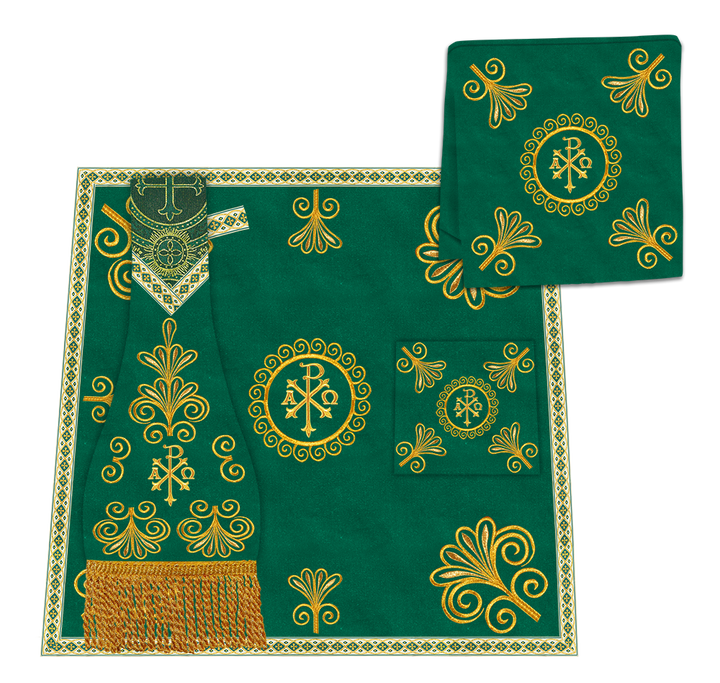 Gothic Cope Vestments With Spiritual Motif and Trims