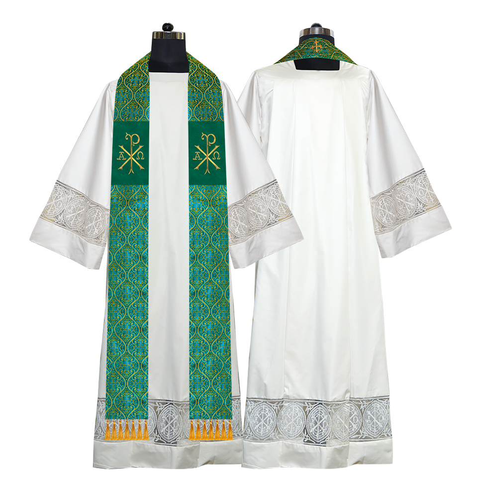 Embroidered Priest Stole with Motif