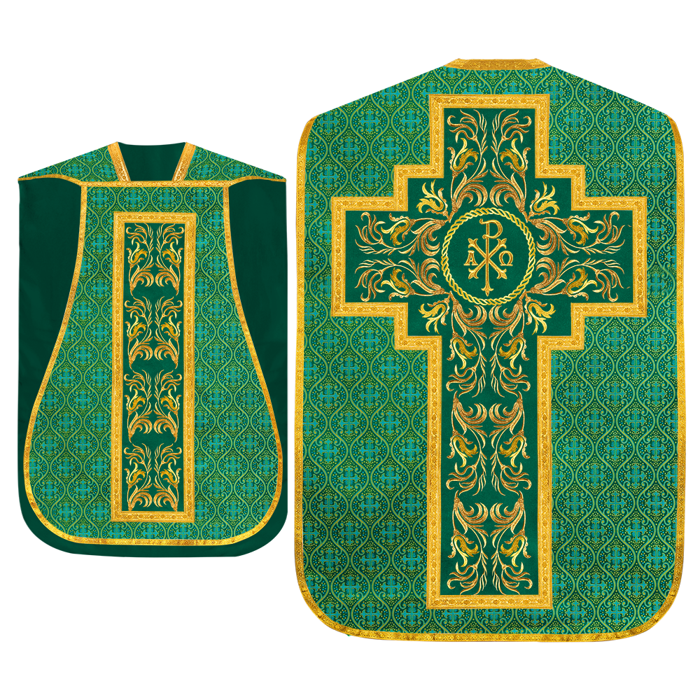 Set of Four Liturgical Roman Chasuble Vestment