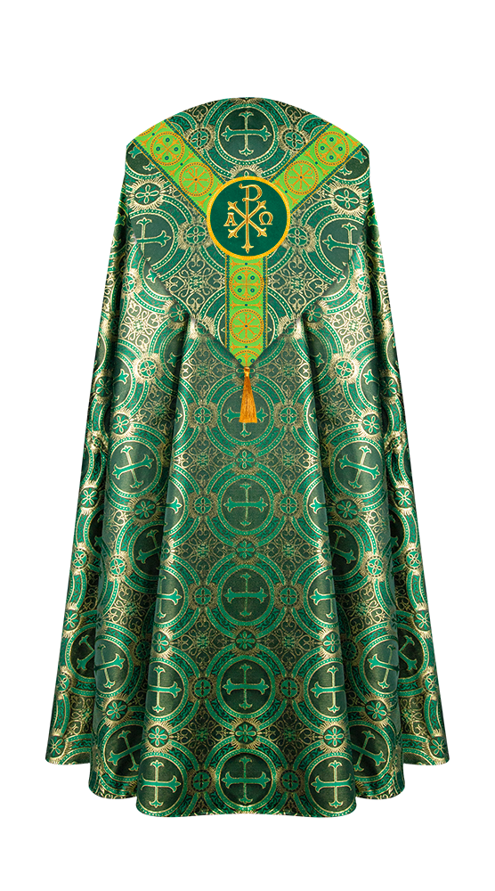 Gothic Cope Vestment with Y Type Embroidered Motif