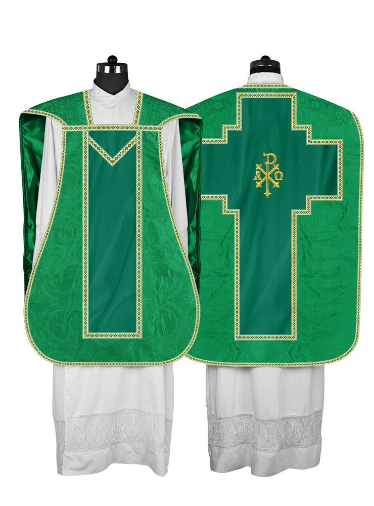 Roman chasuble with Motif and Trims