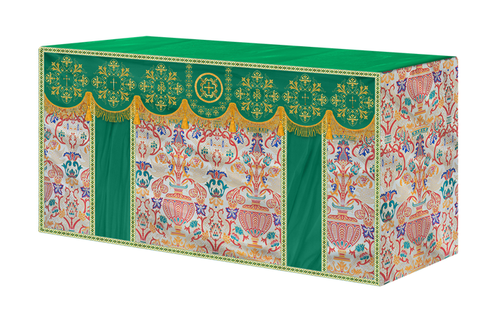 Liturgical Tapestry Altar Cloth with a Fine Embroidered Motif