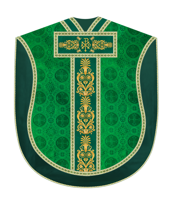 Borromean Chasuble Vestment With Detailed Braids and Trims