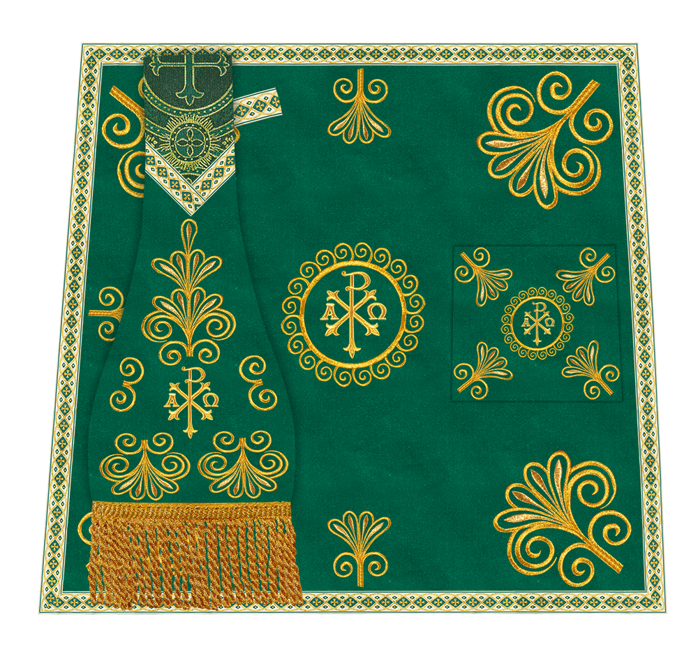 Ornate Embroidery Mass set with Motif