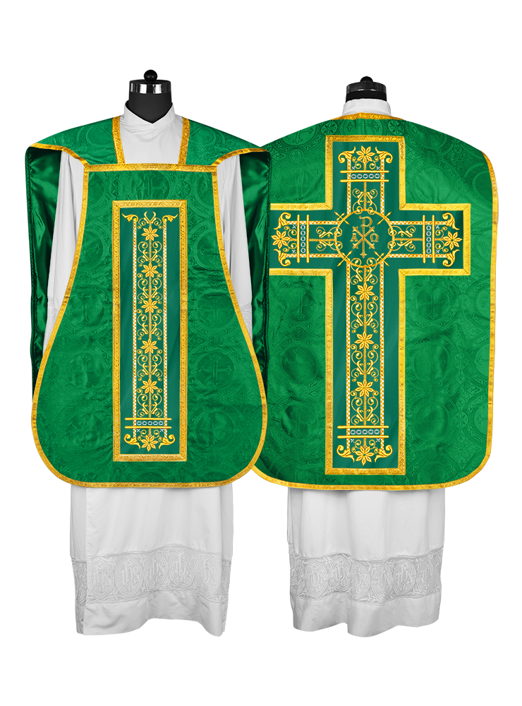 Vestimentas católicas con espalda de violín 