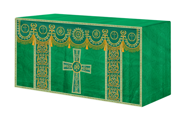 Communion Table Cloth with Embroidered Trims