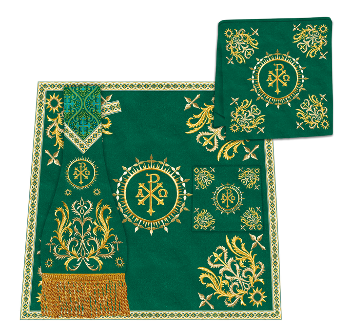 Borromean Chasuble Vestment Enhanced With  Motifs and Trims