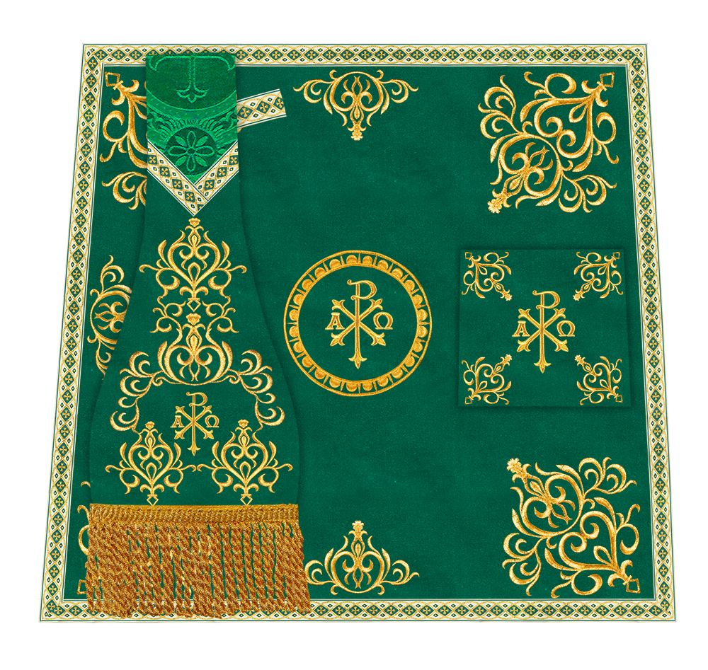 Set of Four Embroidered Roman Chasuble