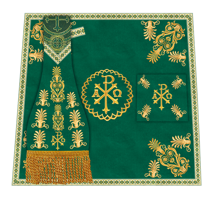 Roman Chasuble Vestments Adorned With Trims