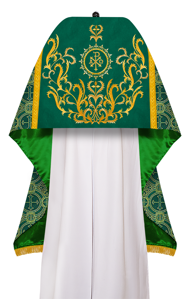 Liturgical motif embroidered Humeral Veil