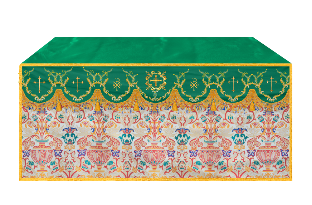 Tapestry Altar Cloth with Liturgical Motif