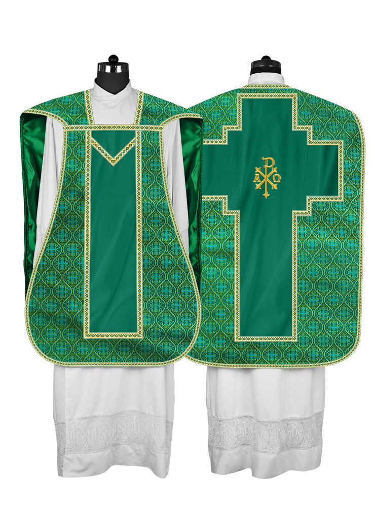 Roman chasuble with Motif and Trims