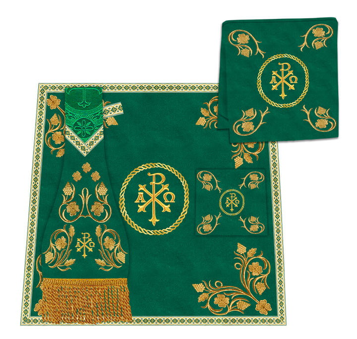 Roman Cope Vestment with Grapes Embroidered trims