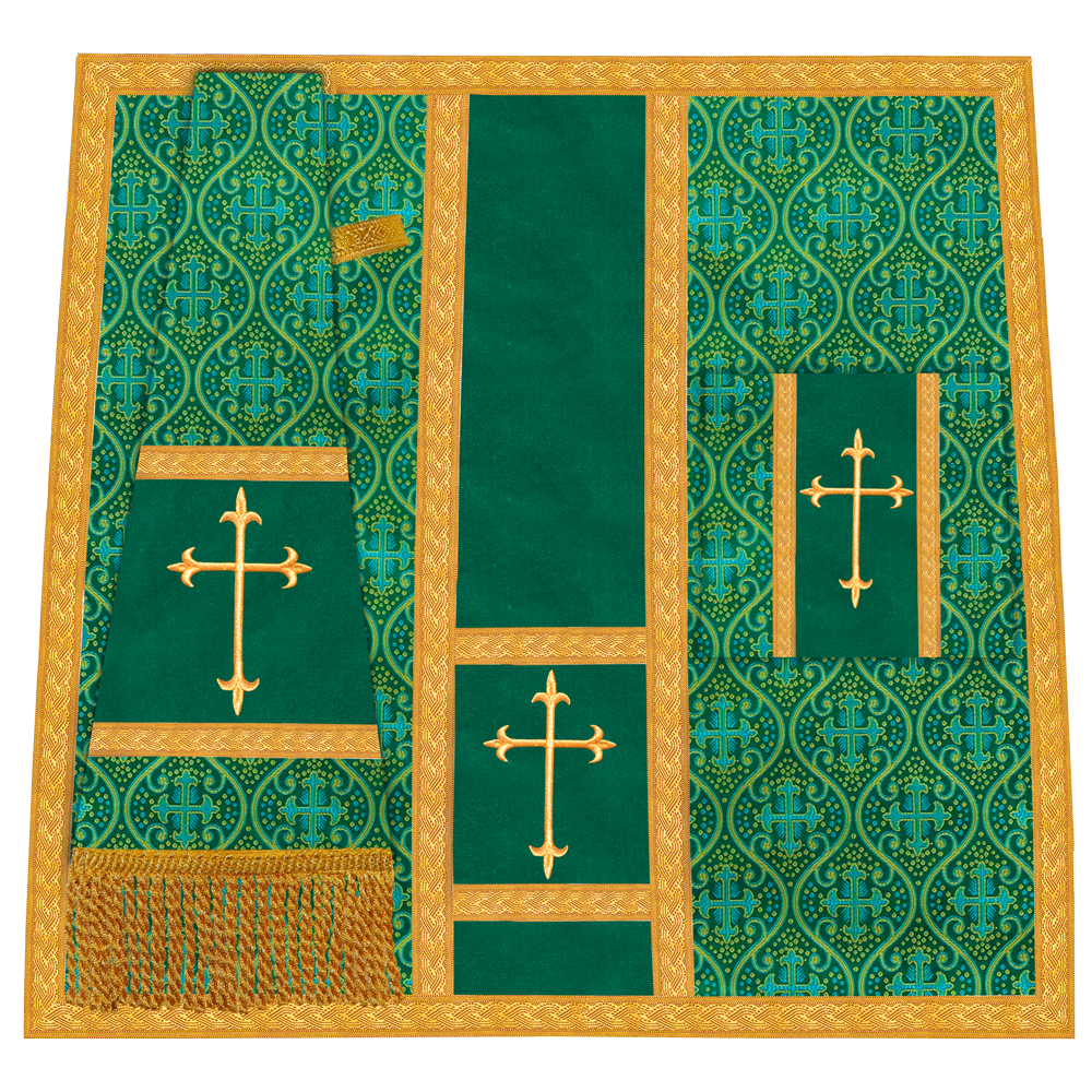 Gothic chasuble Vestment with Floral Design