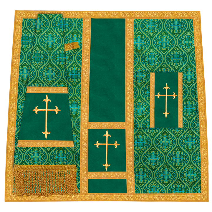 Gothic Chasuble vestment with Golden Lace