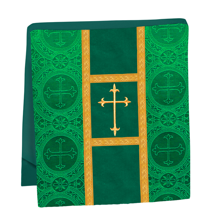 Gothic chasuble Vestment with Floral Design