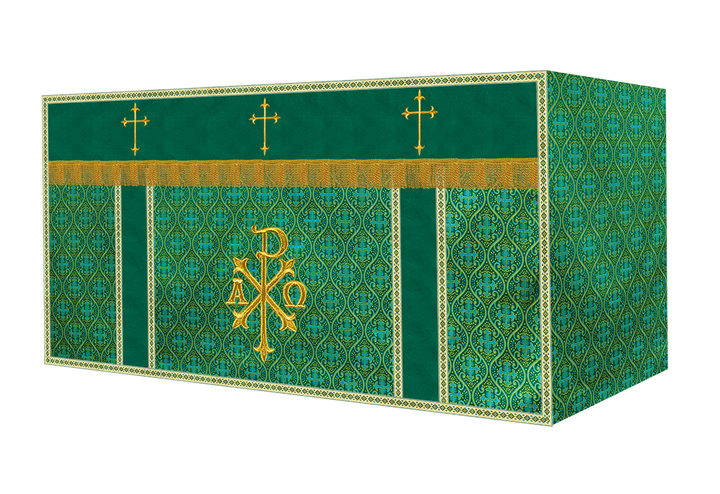 Altar Cloth with Spiritual Cross with Trims