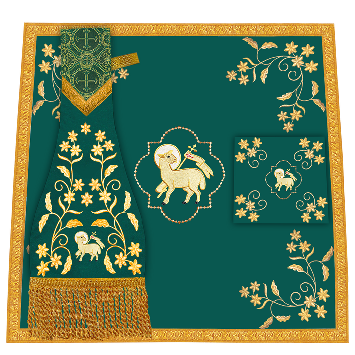Set of Four Fiddleback with Floral design