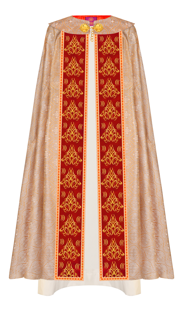 Gothic Cope Vestments With Liturgical Embroidery and Trims