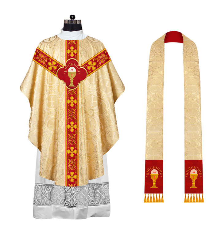 Gothic Chasuble with Motif and Trims