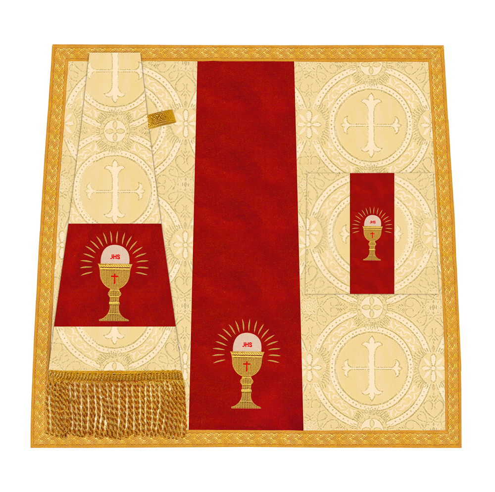 Liturgical Altar Mass Set with adorned motif