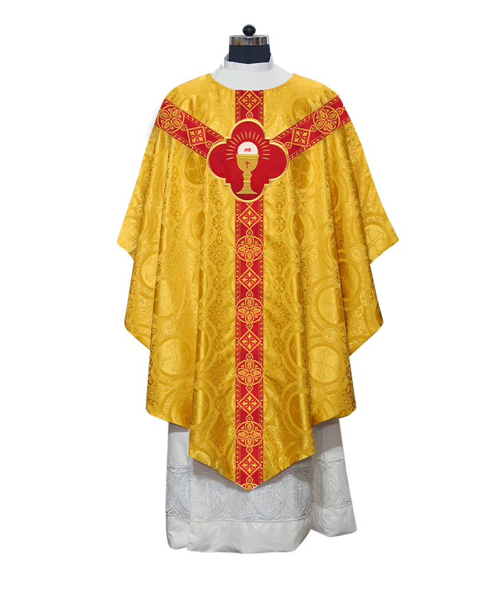 Pugin Style Chasuble Embellished with Different Braids