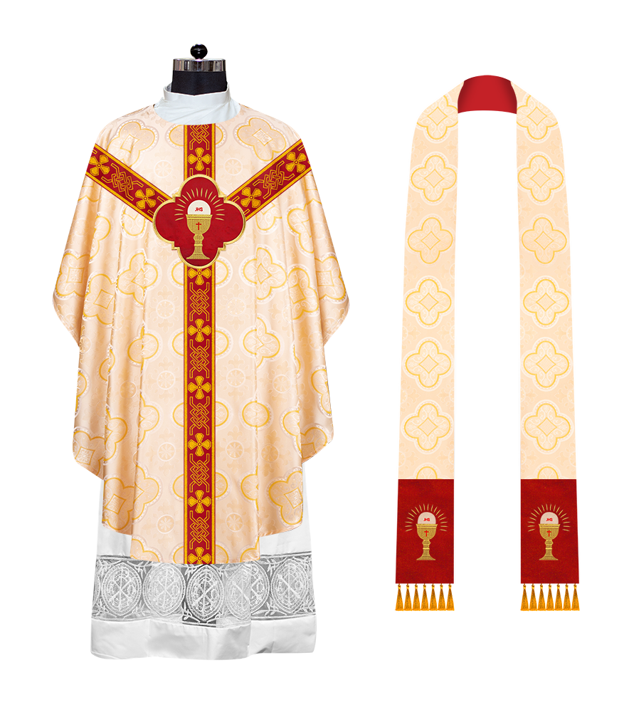 Gothic Chasuble with Motif and Trims