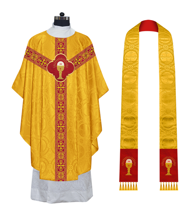 Gothic Chasuble with Ornate Braided Trims