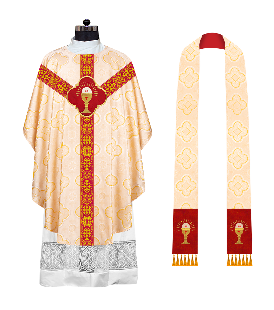 Gothic Chasuble with Ornate Braided Trims