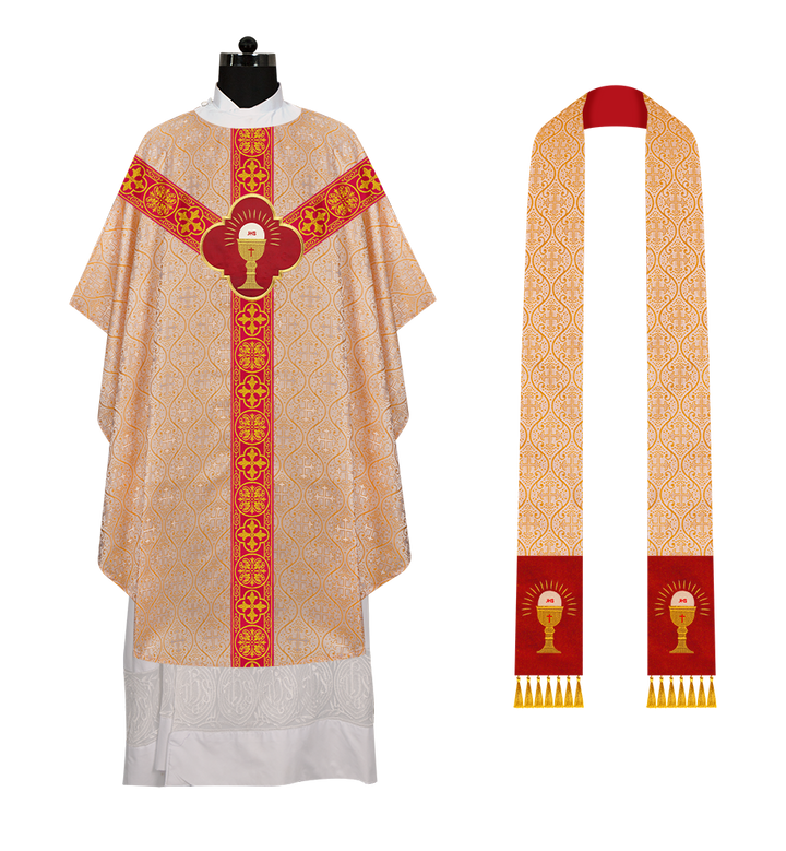 Gothic Chasuble with Ornate Braided Trims