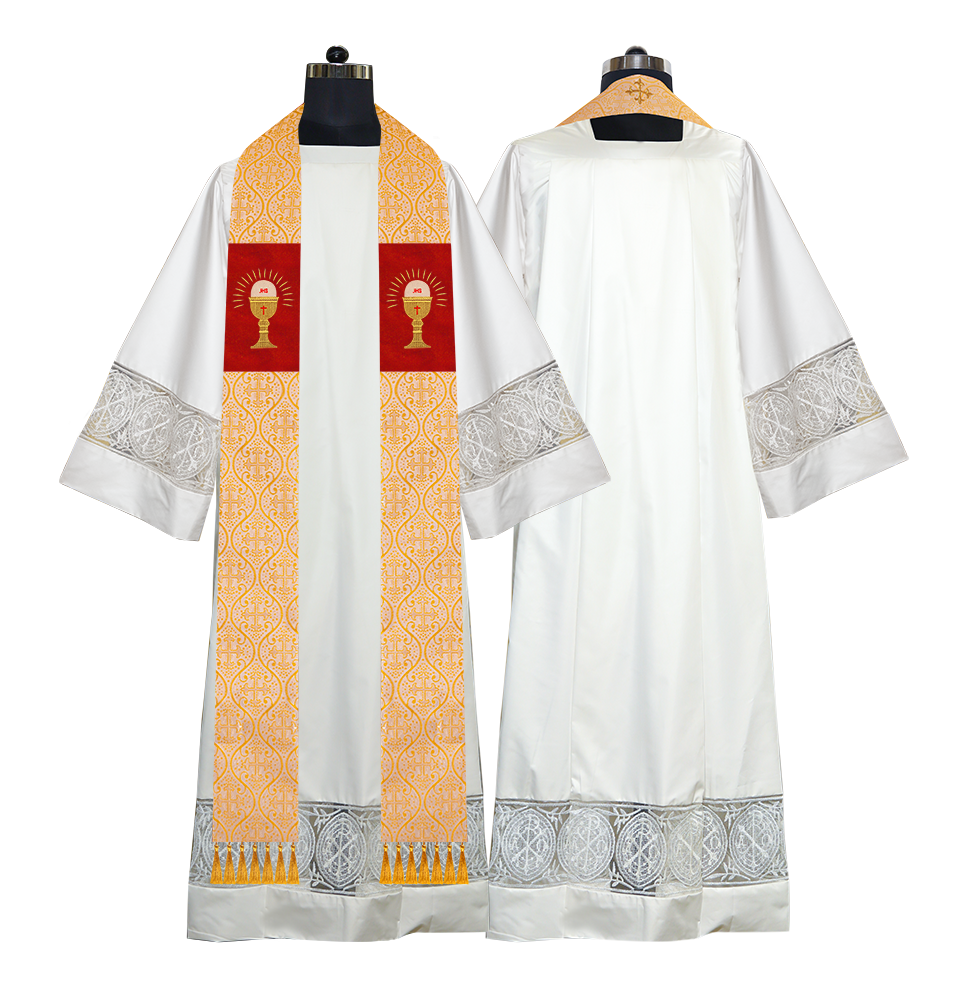 Embroidered Priest Stole with Motif