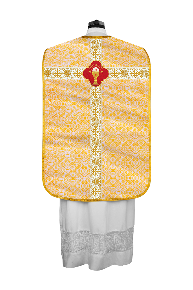 Vestimentas con espalda de violín con motivo y cruz Orphrey