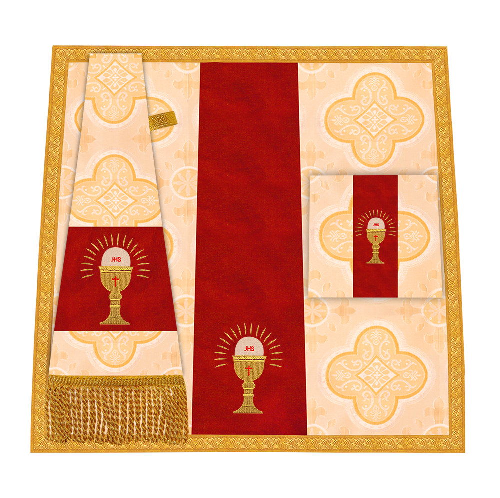 Liturgical Altar Mass Set with adorned motif