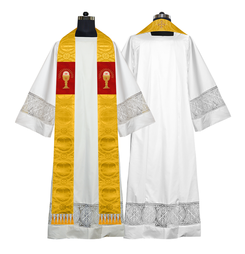 Embroidered Priest Stole with Motif