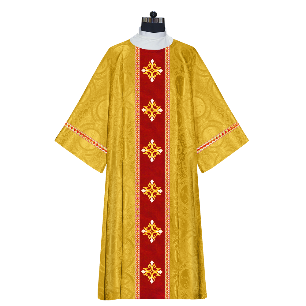 Dalmatics With Ornated Spiritual Cross and Trims