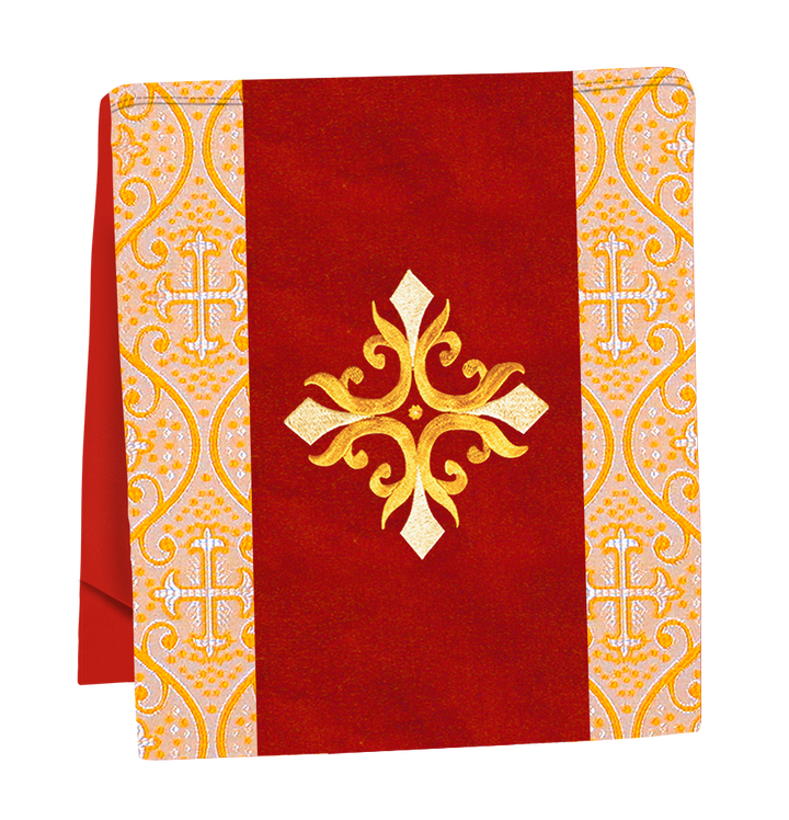 Liturgical Cross Embroidered Mass Set and braided trims