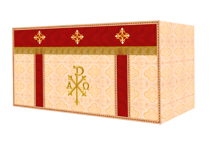 Altar Cloth with Spiritual Cross with Trims