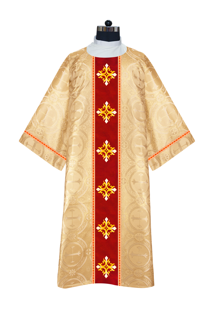 Dalmatics With Ornated Spiritual Cross and Trims