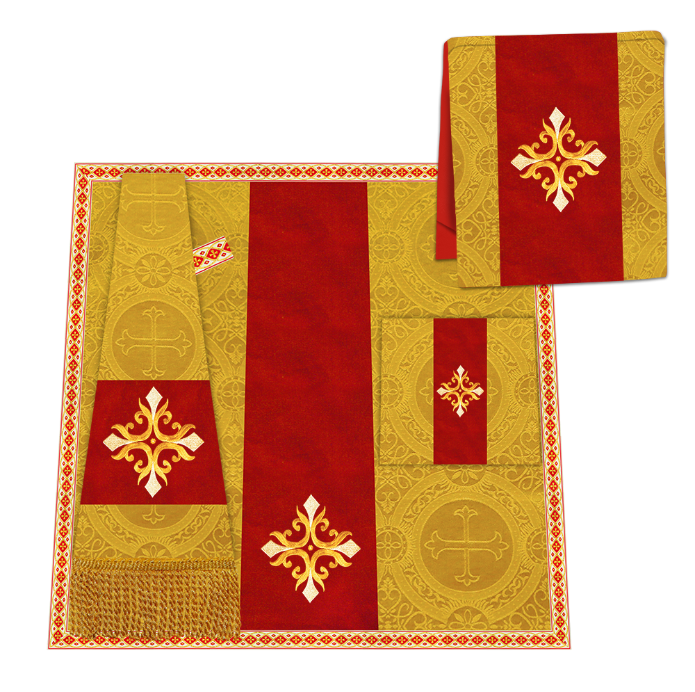 Enhanced Gothic Cope Vestments With Liturgical cross