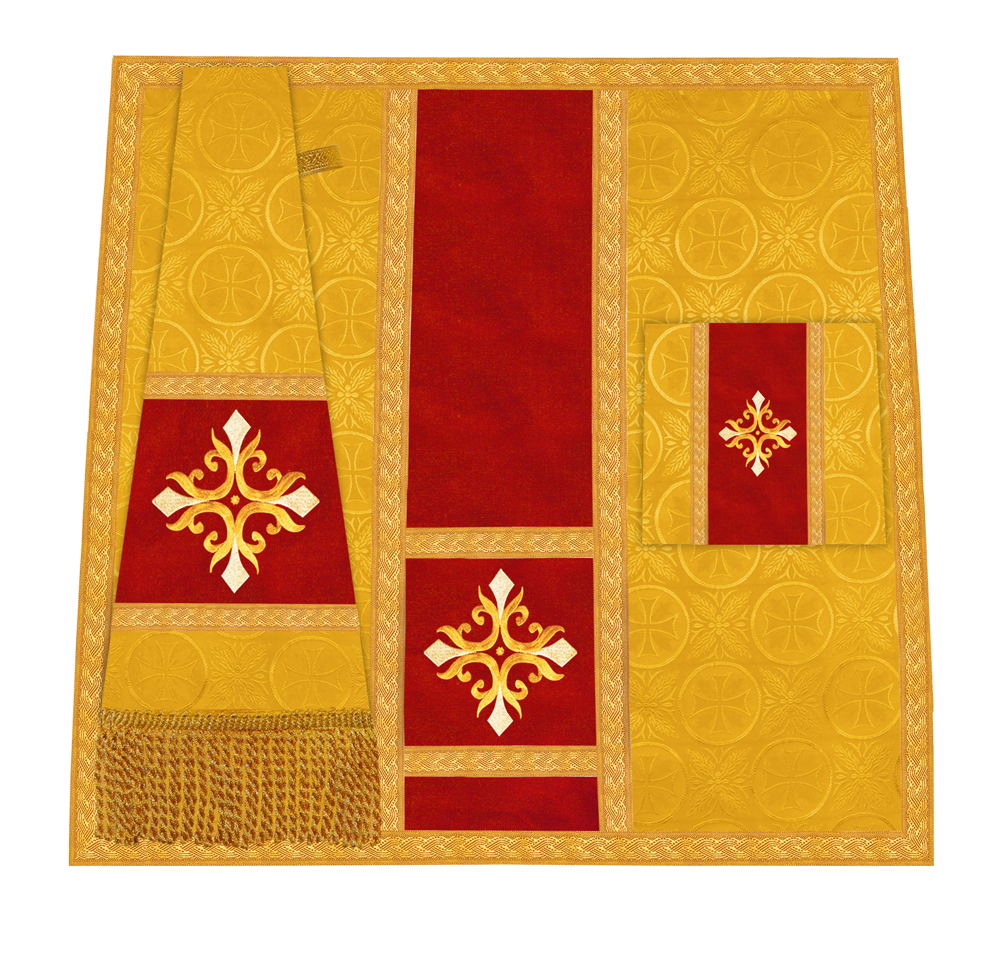 Handcrafted Altar Mass Set with Embroidered Motif