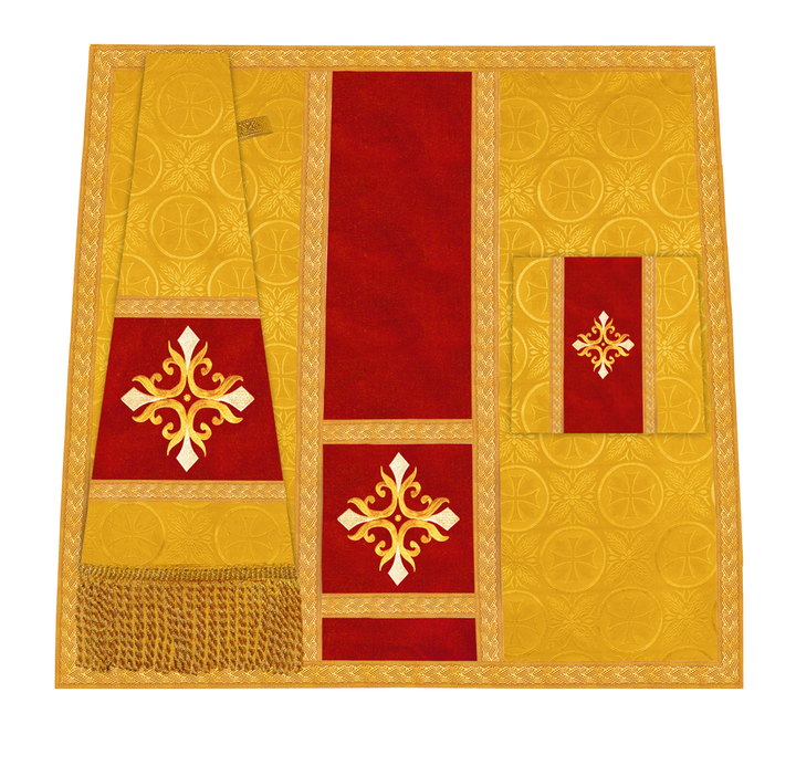 Handcrafted Altar Mass Set with Embroidered Motif